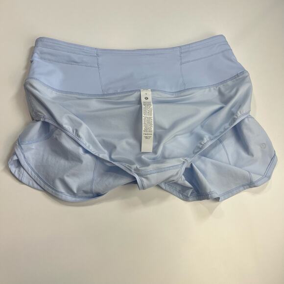 Lululemon Speed Up High-Rise Lined Short 2.5” Women’s Sz 10 Pastel Blue‎ *01-24 - Picture 9 of 14